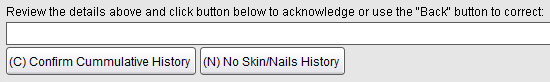 Confirmation option