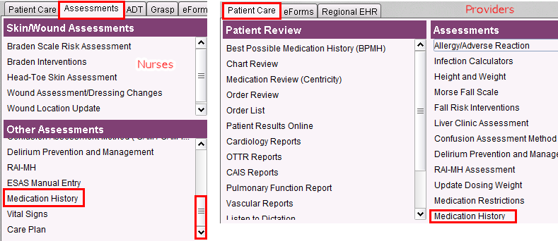 ASM - Medication History Assessment