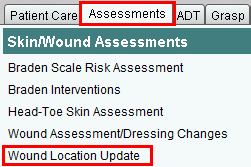 Wound Location Update