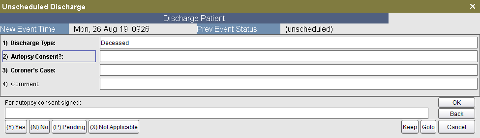 Autopsy Consent field