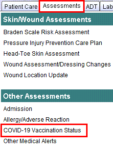 COVID-19 Vaccination Status link