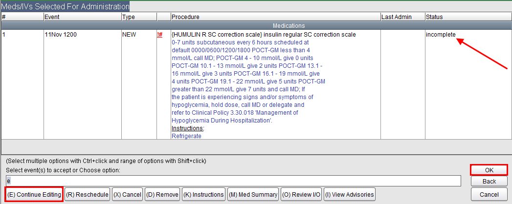 Choose Continue Editing