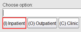 Choose Inpatient