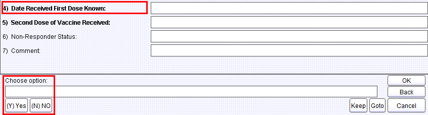Date Received First Dose Known