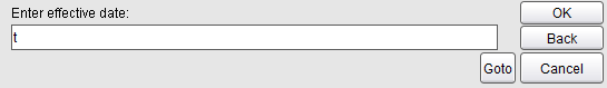 Enter effective date