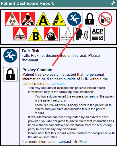 Patient Dashboard Alert - Lockbox icon