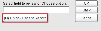 Unlock Patient Record