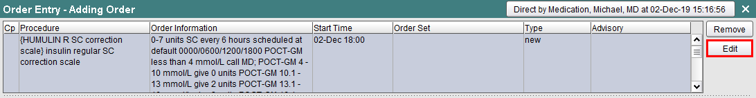 Edit order from Order Preview