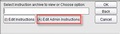 Edit Admin Instructions
