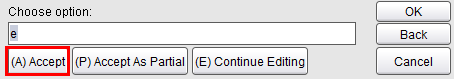 Accept button Accept button