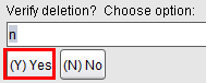 Yes button Yes button