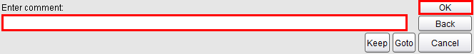 Comment field
