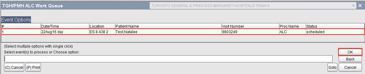 Event Options