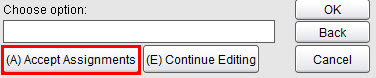 Accept Assignments