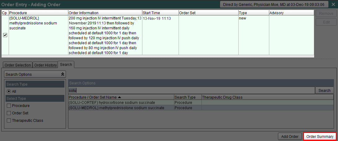 Order Preview