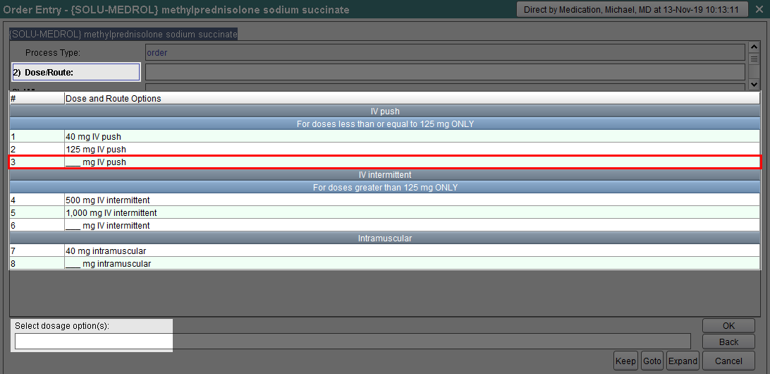 Dose and Route Options
