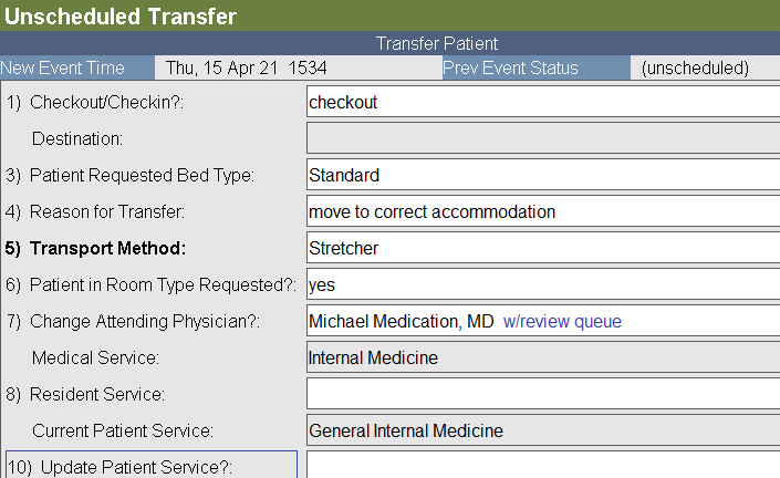 Update the Patient Service