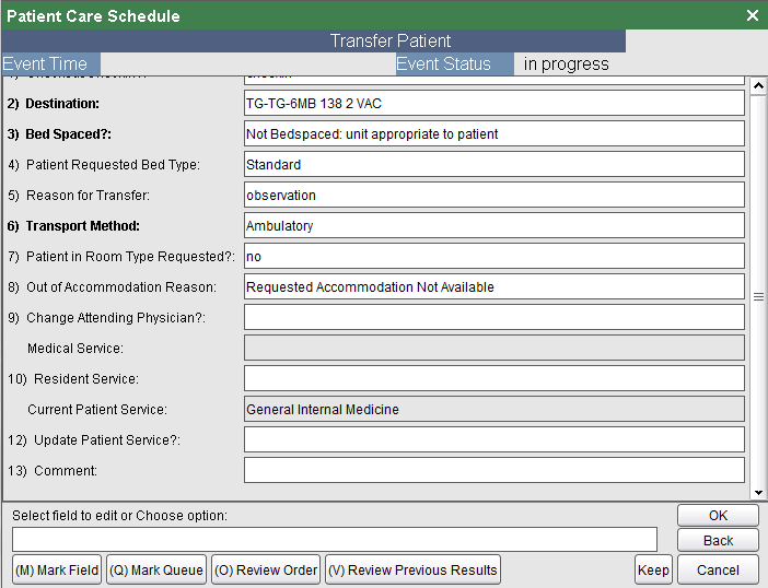 Verify all fields