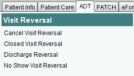 Acute Care - Visit Reversal block