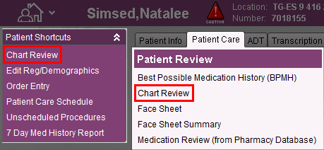 Chart Review