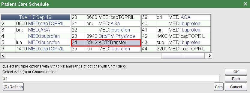 checkin scheduled transfer correct