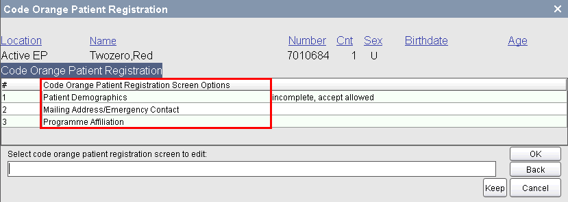 Complete Patient Registration Screens