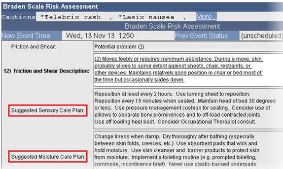 Braden Scale Risk Assessment