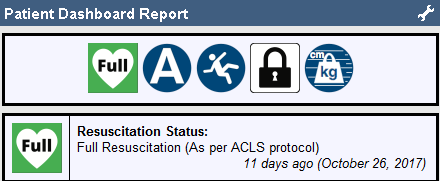 Patient Dashboard Report - Resuscitation Status icon
