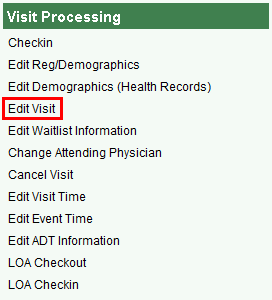 Visit Processing options of IP Reg role