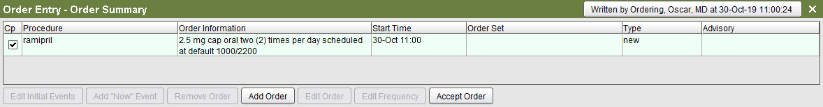 Start Time column update
