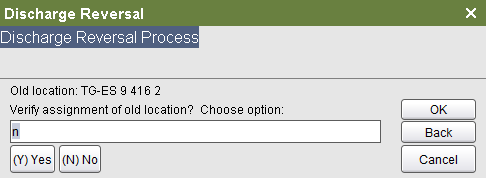 Verify Assignment of old location